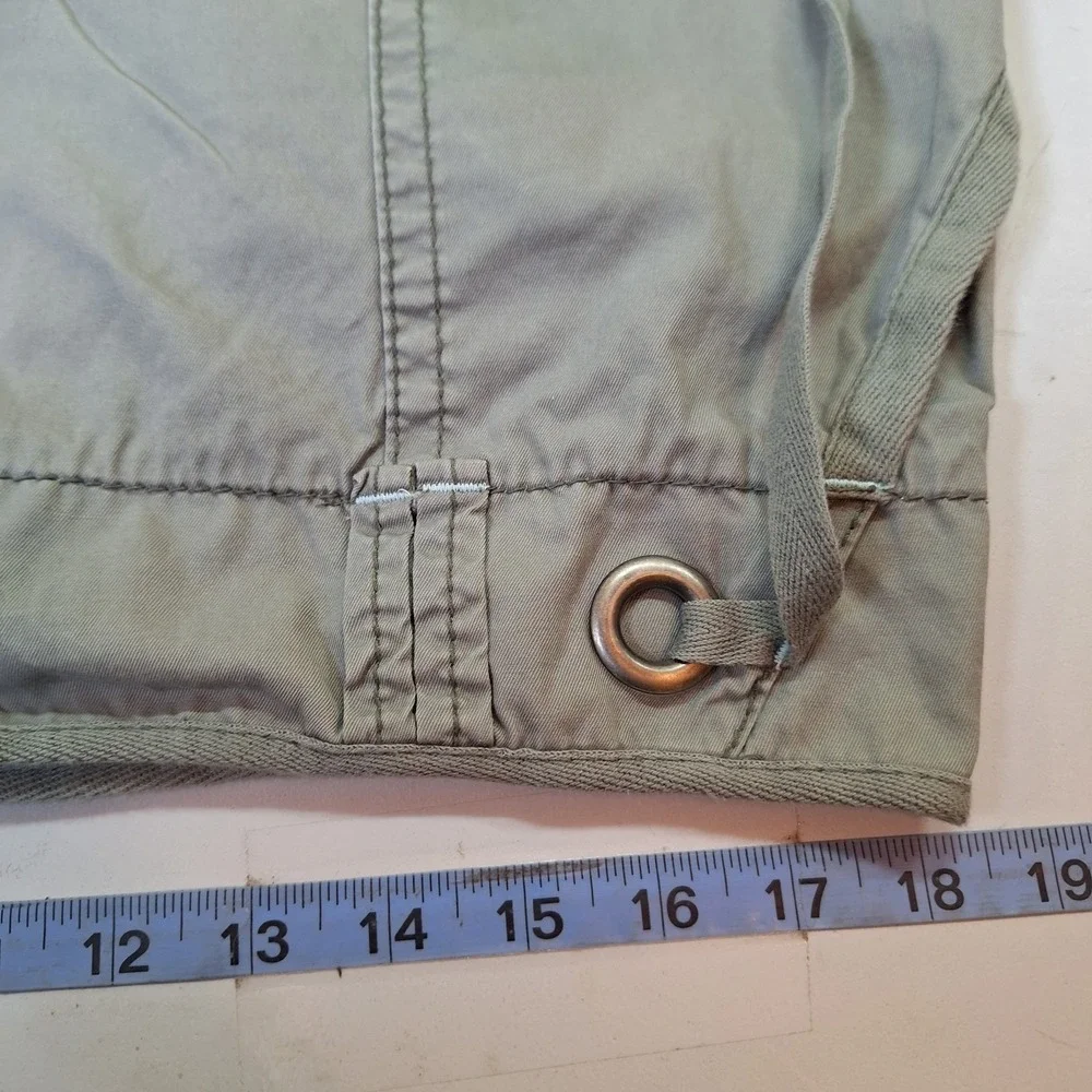 American Eagle Skirt Size 14 Y2K Cargo Mini Sage Green Beach Coastal Boho - Picture 7 of 8